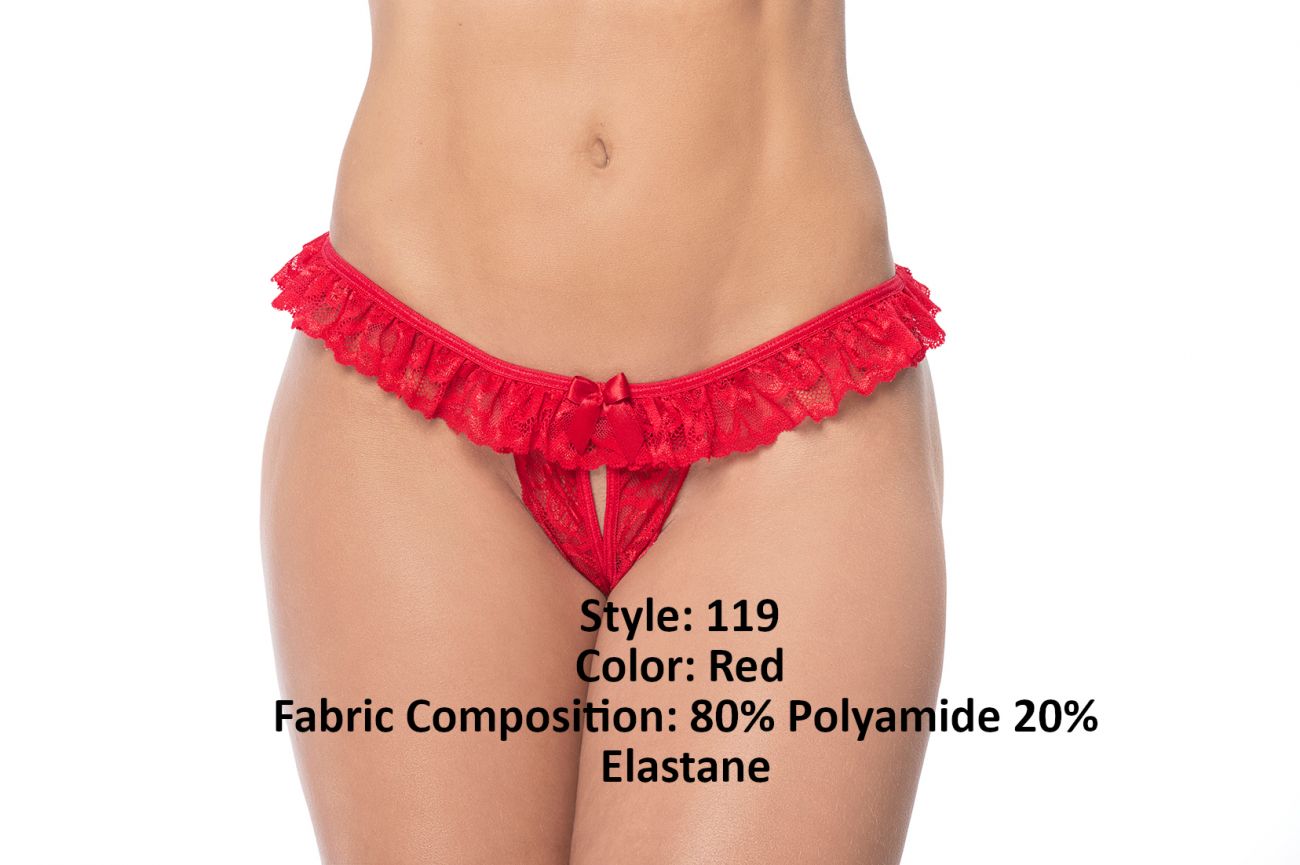 Mapale 119 Lace Peek-A-Boo Panty
