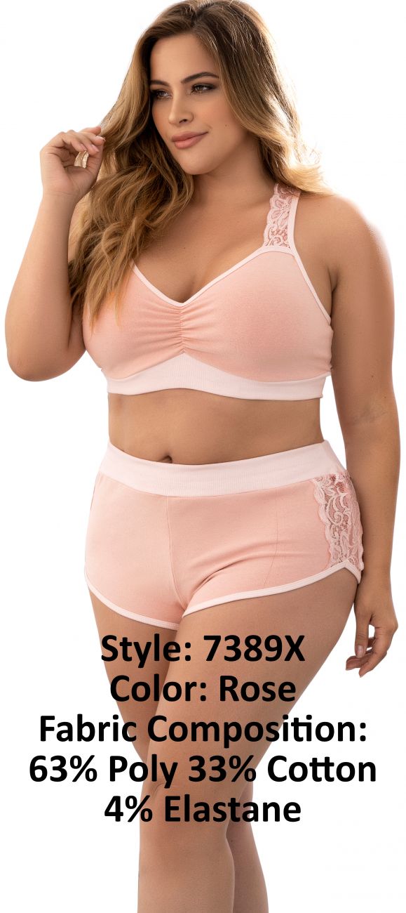 Mapale 7389X Two Piece Pajama Set. Top and Shorts