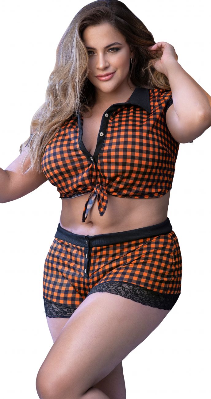 Mapale 7406 Two Piece Pajama Set - Top and Shorts