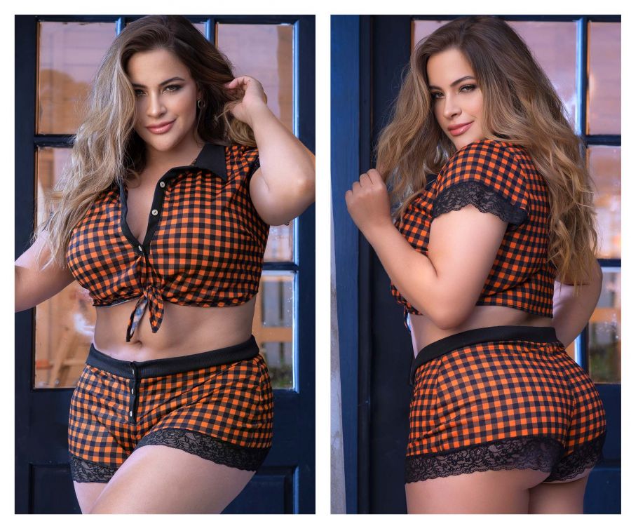 Mapale 7406 Two Piece Pajama Set - Top and Shorts