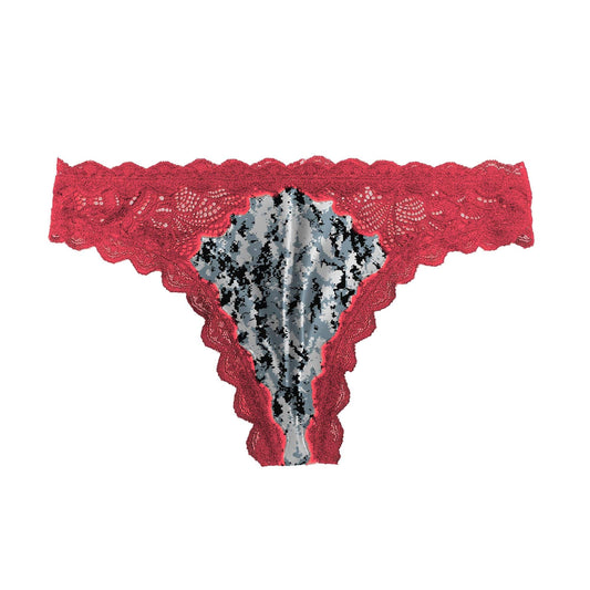 Lace Thong - Envision W/Red