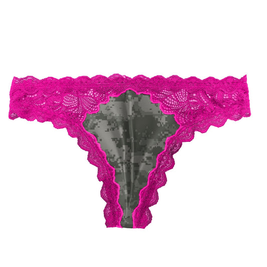 Camo Lace Thong Atlas – Atlas W/Fucshia | Wilderness Dreams