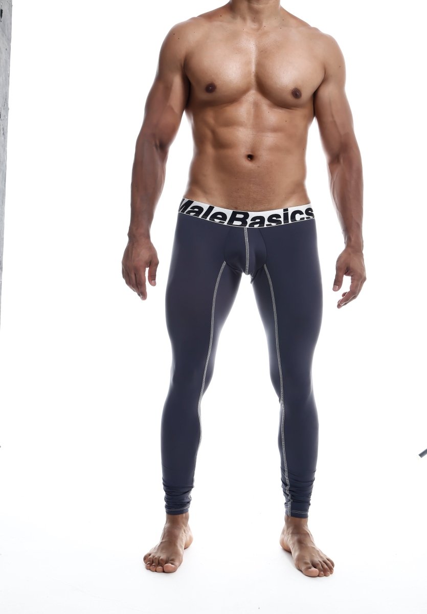 Men's microfiber performance long johns in Gray - view 10