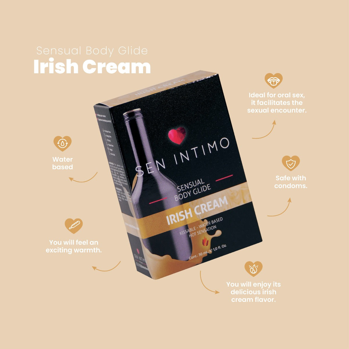 Creamy Irish Flavored Lubricant – 30ml