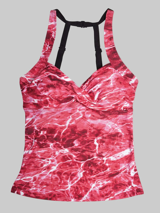 Women's Camo Tankini Swimsuit - Anemone Black Hunting Swimwear - view 1