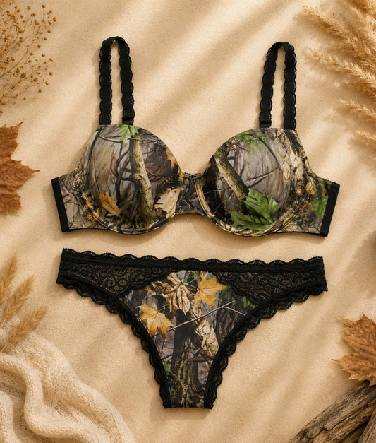 WoodLand Camo Bra + Thong Bundle – Save 30%