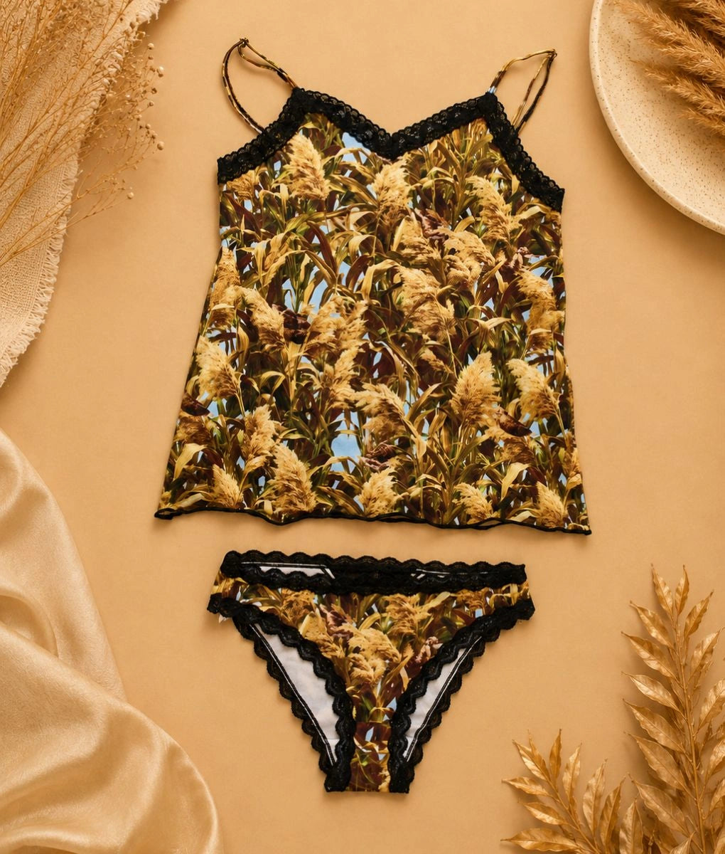 GoldenMarsh Camo Camisole + Panty Bundle – Save 30%