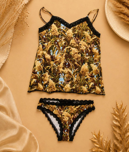 GoldenMarsh Camo Camisole + Panty Bundle