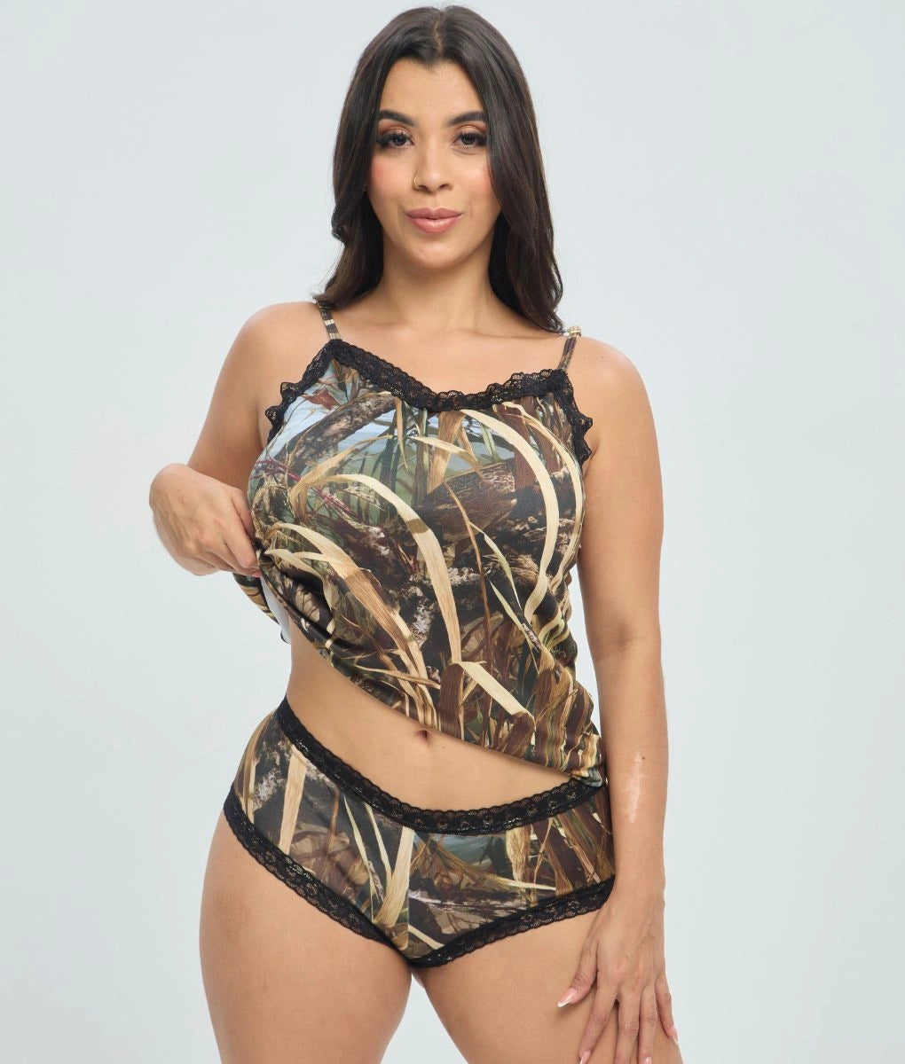 WillowCreek Camo Camisole + Boyshort Bundle