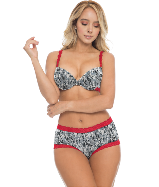 Lace-Trimmed Boy Short Pantie Envision – Envision W/Red | Wilderness Dreams