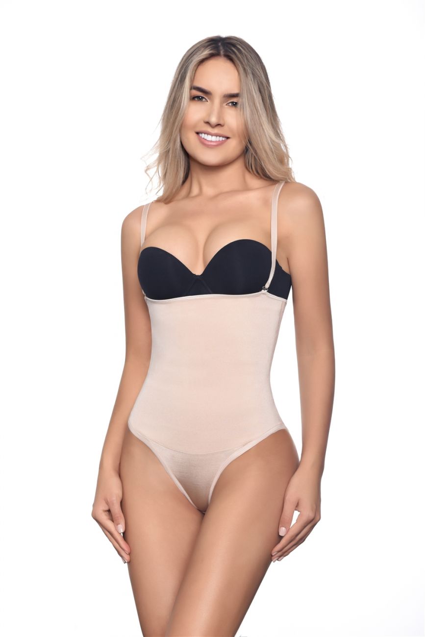 Vedette 210 Nadine Strapless Bodysuit in Bikini Color Nude