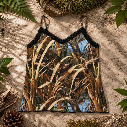 Women's Camo Stretch Camisole - WillowCreek Hunting Loungewear - Wilderness Dreams