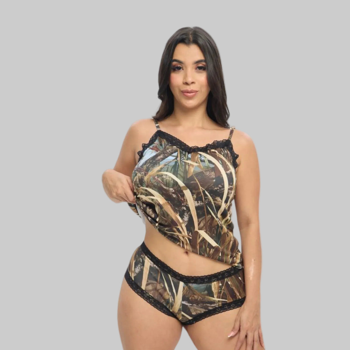 Women's Camo Camisole + Boyshort Bundle - WillowCreek Hunting Lingerie - Wilderness Dreams