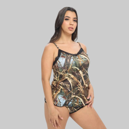 Women's Camo Camisole + Panty Bundle - WillowCreek Hunting Lingerie - Wilderness Dreams