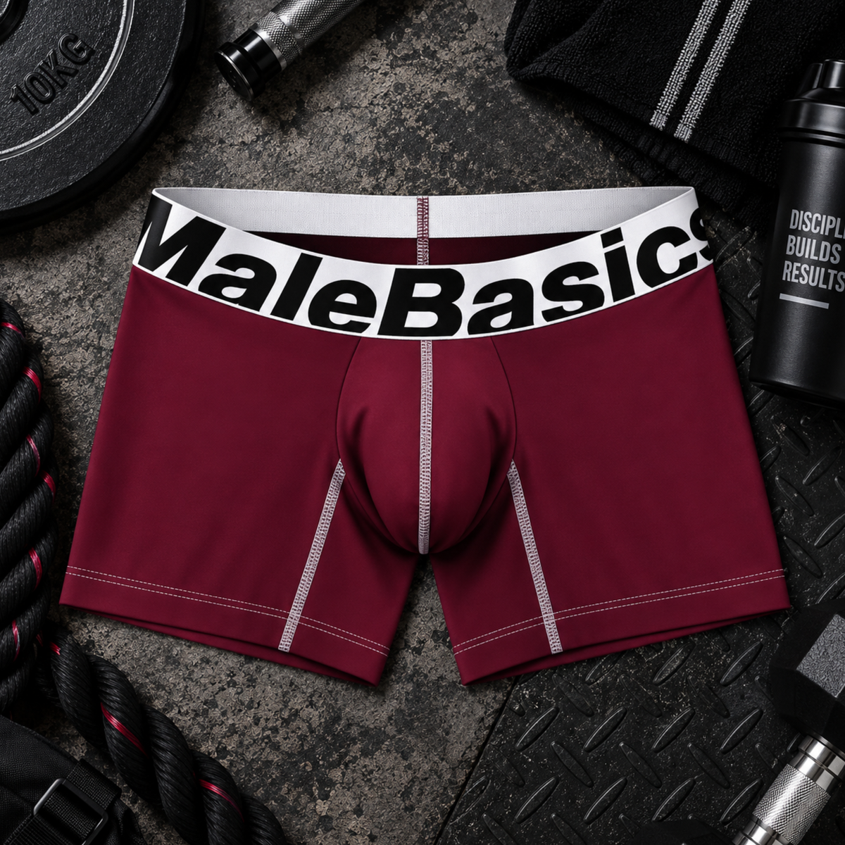 Men's Performance Microfiber Boxer Trunk - Moisture-Wicking