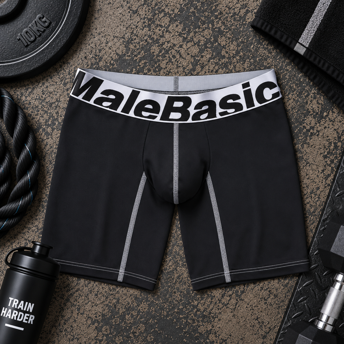 Men's Performance Microfiber Boxer Briefs - Mid-Leg