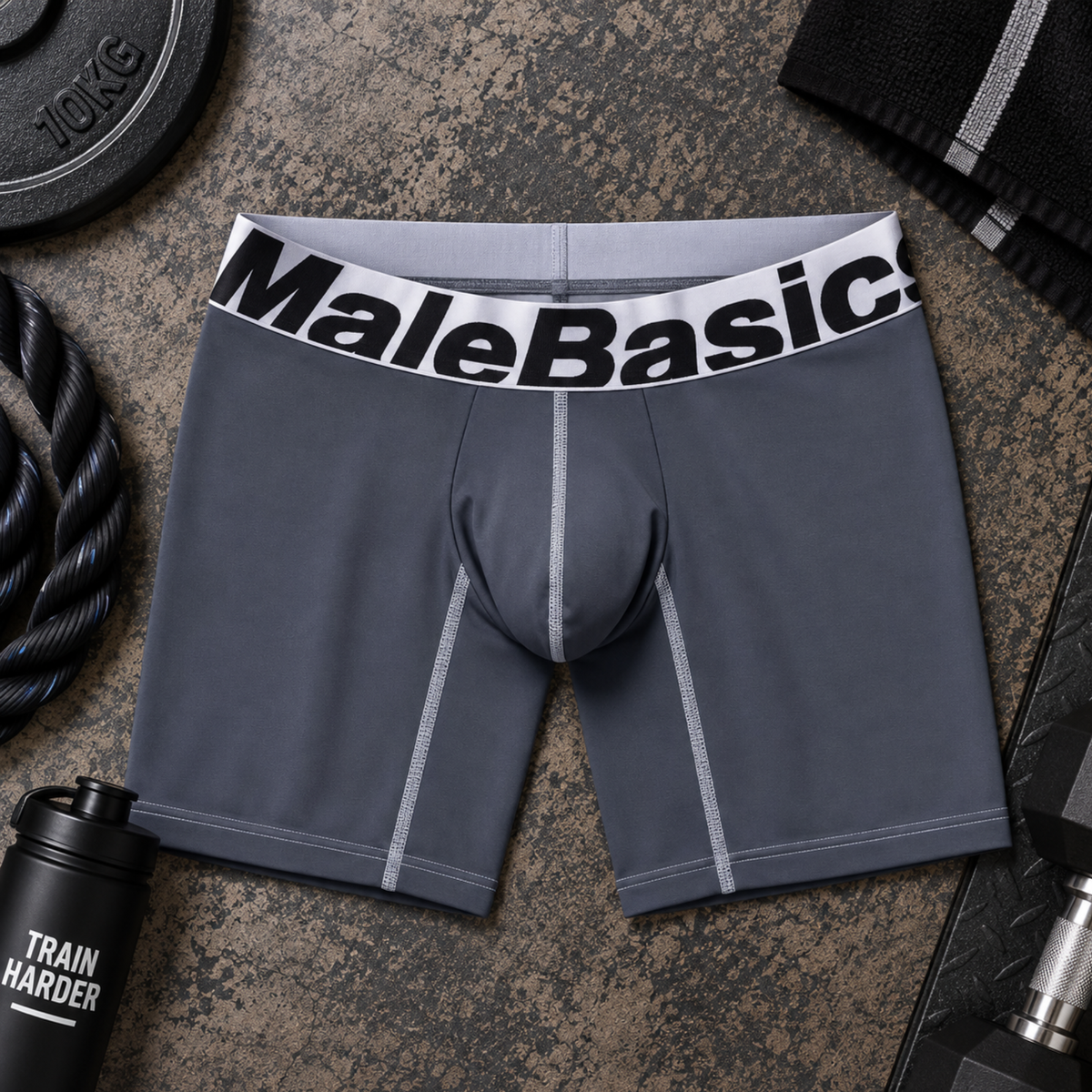Men's Performance Microfiber Boxer Briefs - Mid-Leg