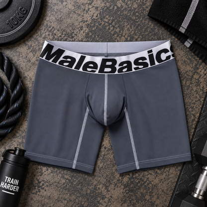 Men's Performance Microfiber Boxer Briefs - Mid-Leg