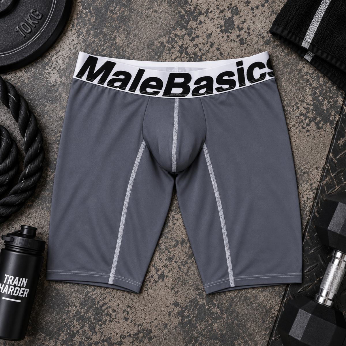 Men's Active Microfiber Athletic Boxer - Mid-Leg