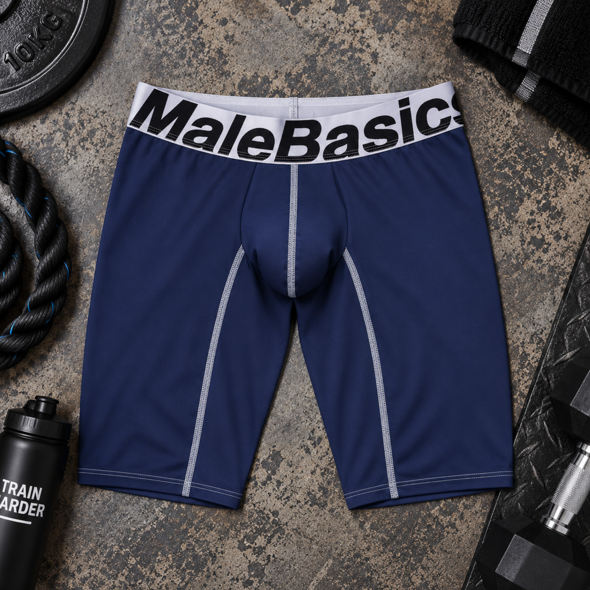 Men's Active Microfiber Athletic Boxer - Mid-Leg