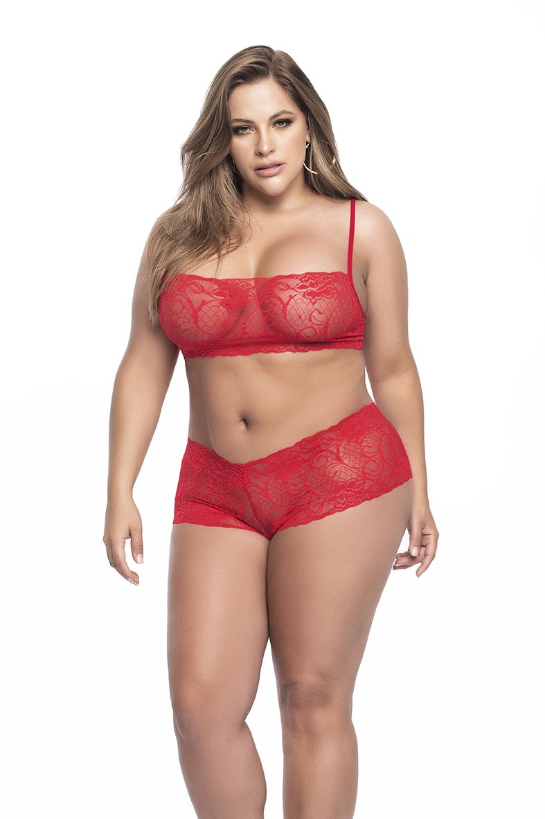 Mapale 206 Panty and Top Lace Set