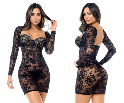 Mapale 40022 Dress with Matching Panty Color Black