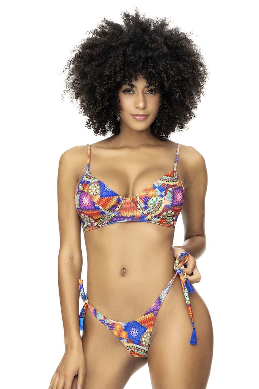 Mapale 67053 Underwired Two Piece Swimsuit Crochet Print