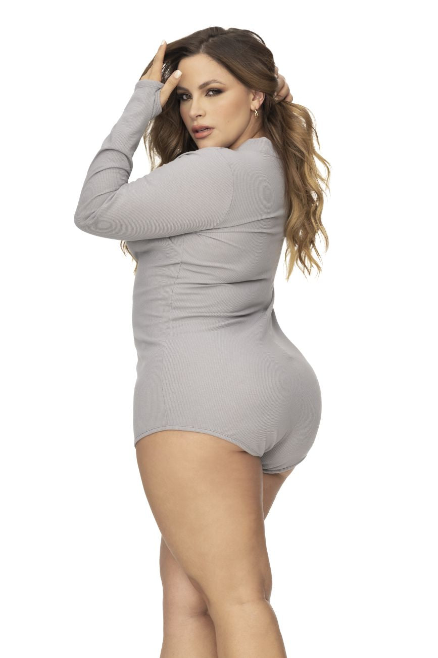 Mapale 7510X Long Sleeve Sleep Romper Color Gray