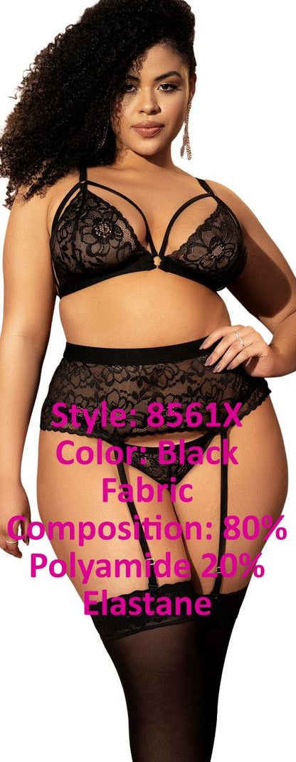 Mapale 8561X Three Piece Set Color Black