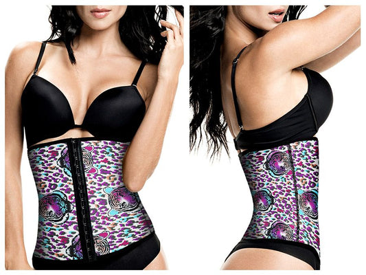 TrueShapers 1032 Latex free Workout Waist Training Cincher Color 03-Print