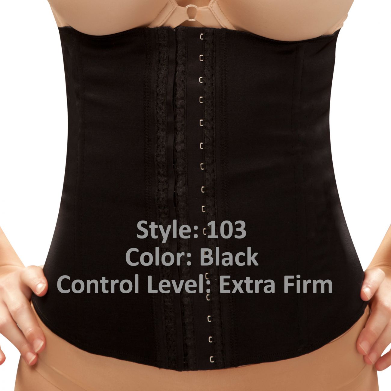 Vedette 103 Renee Waist Cincher Color Black Plus