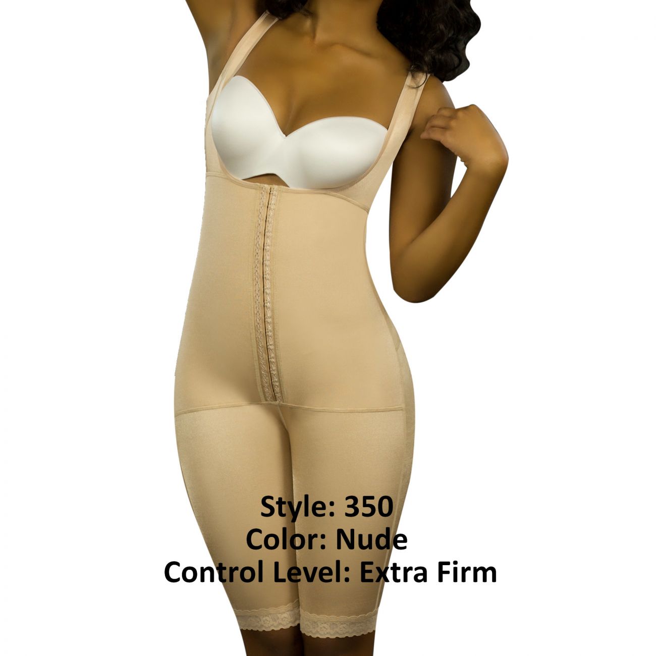 Vedette 350 Marcelle High Back Full Body Shaper Color Nude