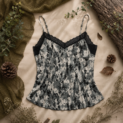 Women's Camo Lace Camisole - Envision Black Hunting Lingerie - view 6