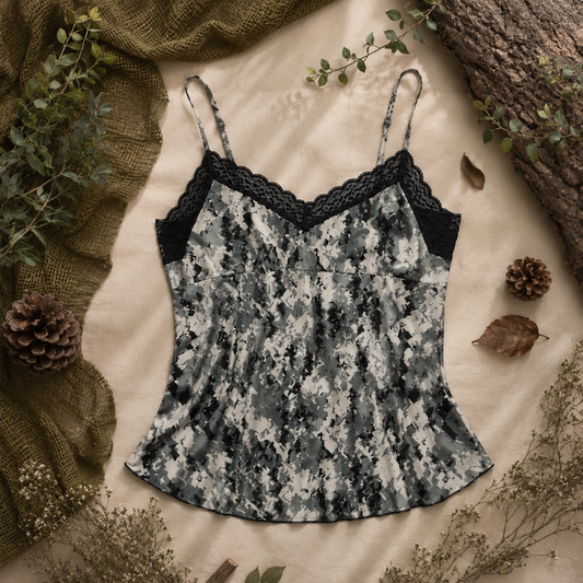 Women's Camo Lace Camisole - Envision Black Hunting Lingerie - view 6