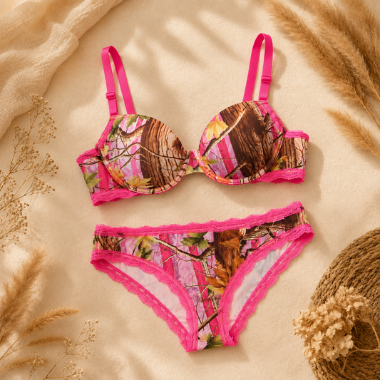 Pink Woods Camo Bra + Panty Bundle – Save 30%