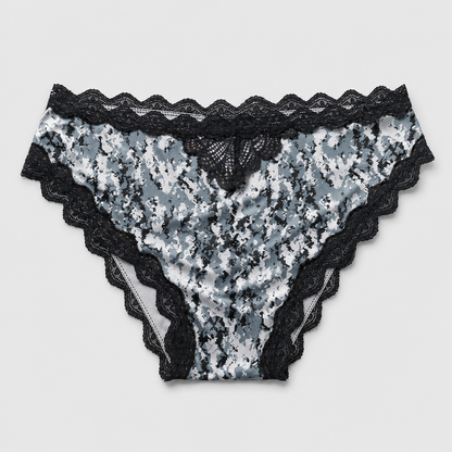 Women's Camo Lace Panty - Envision Black Hunting Underwear - Wilderness Dreams