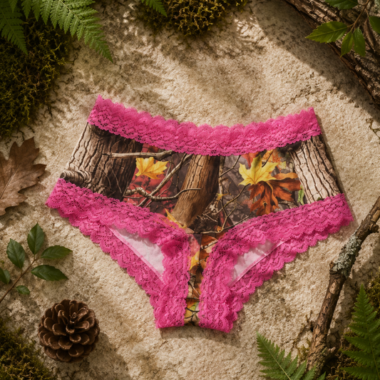 Women's Pink Camo Stretch Boyshort - PinkWoods Hunting Underwear - view 4