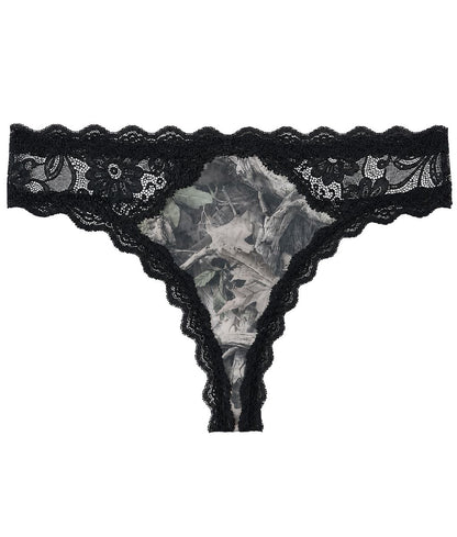 Women's Camo Lace Thong - Faded Hunting Underwear