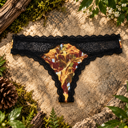 Women's Camo Lace Thong - GoldenMarsh Hunting Underwear - Wilderness Dreams