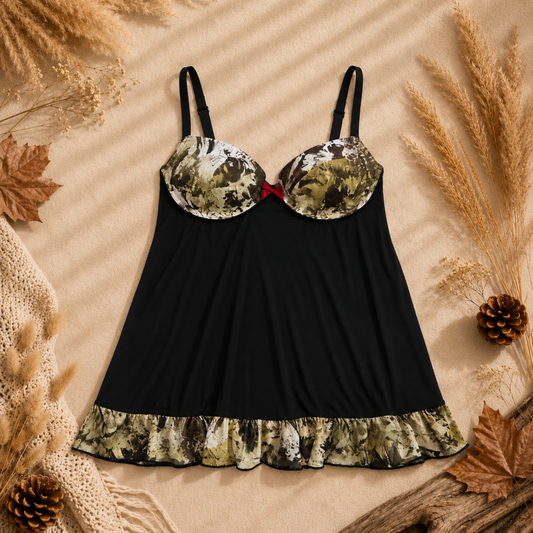 Women's Camo Babydoll Lingerie Set - King's Camo Hunting - view 4