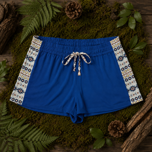 Women's Camo Sleep Shorts - Aztec Hunting Loungewear - view 4