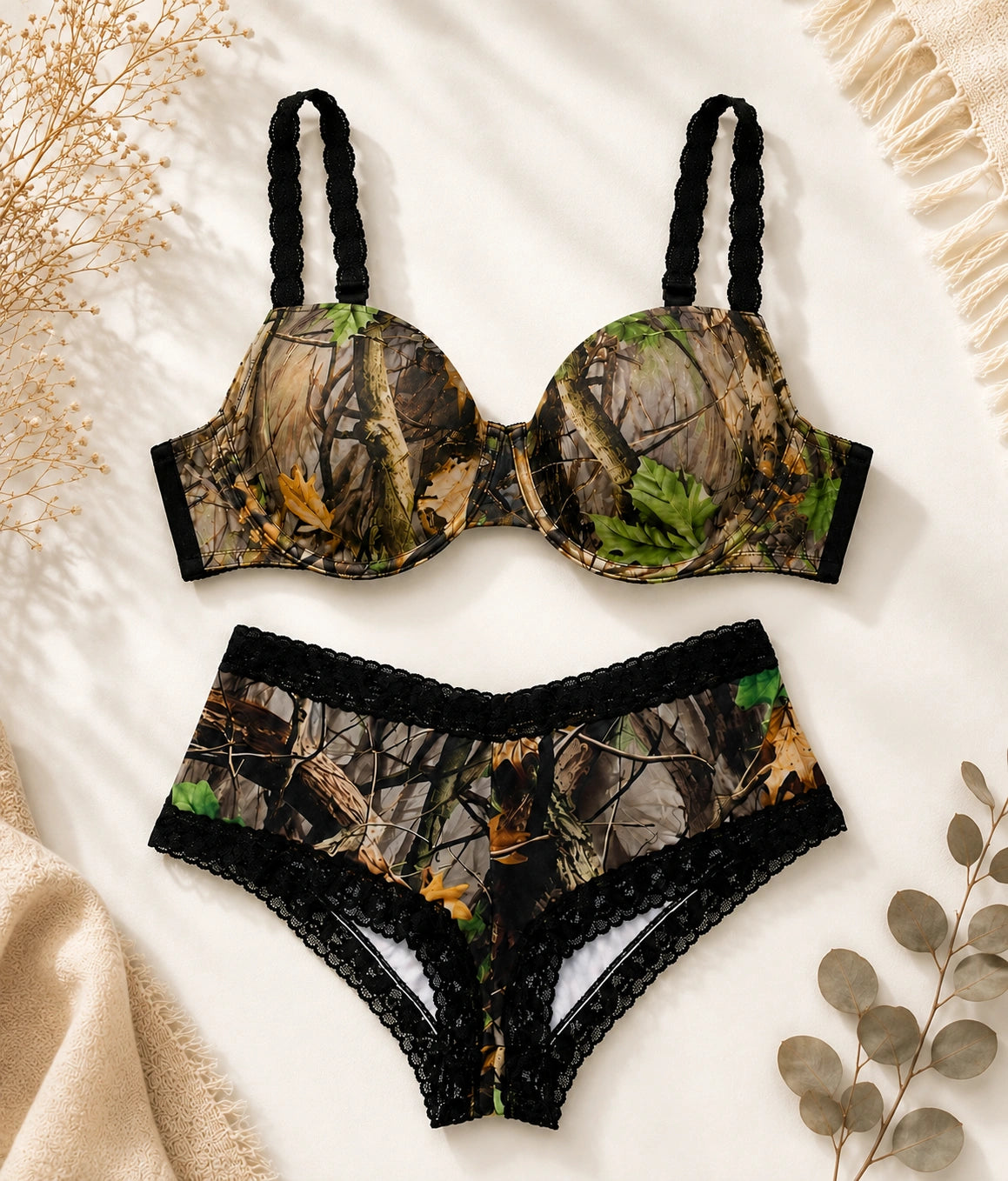WoodLand Camo Bra + Boyshort Bundle