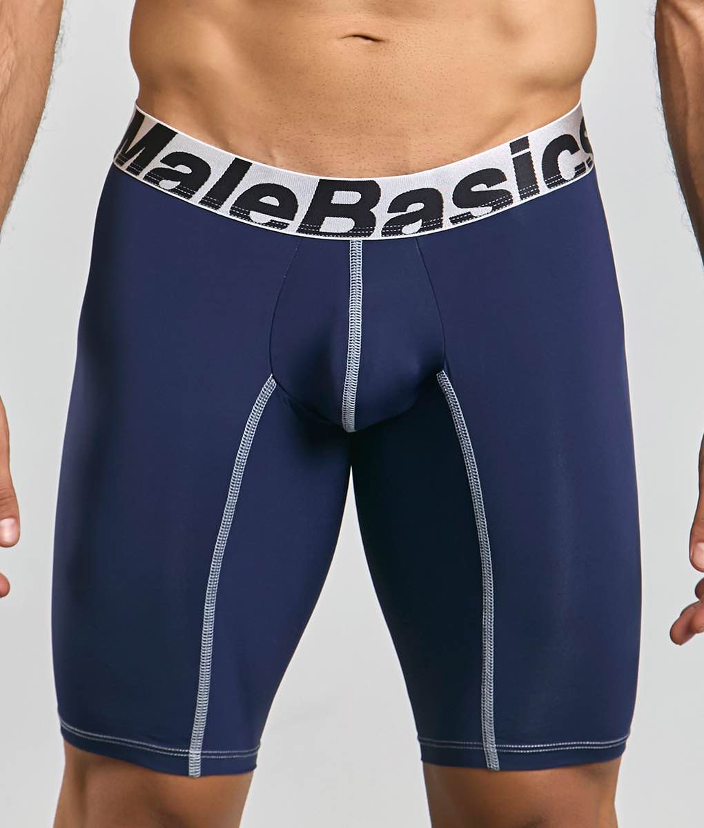 Men's active microfiber athletic boxer in Navy - view 7
