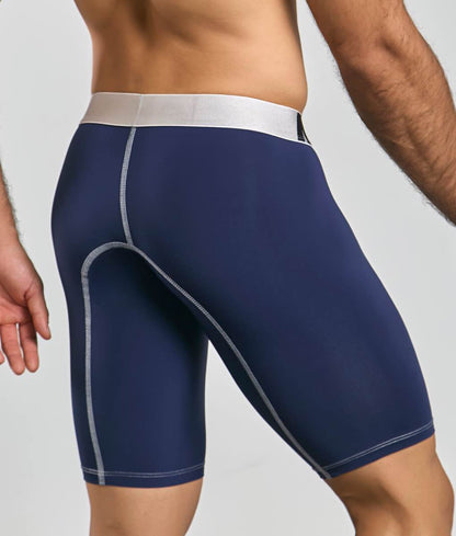 Men's active microfiber athletic boxer in Navy - view 8