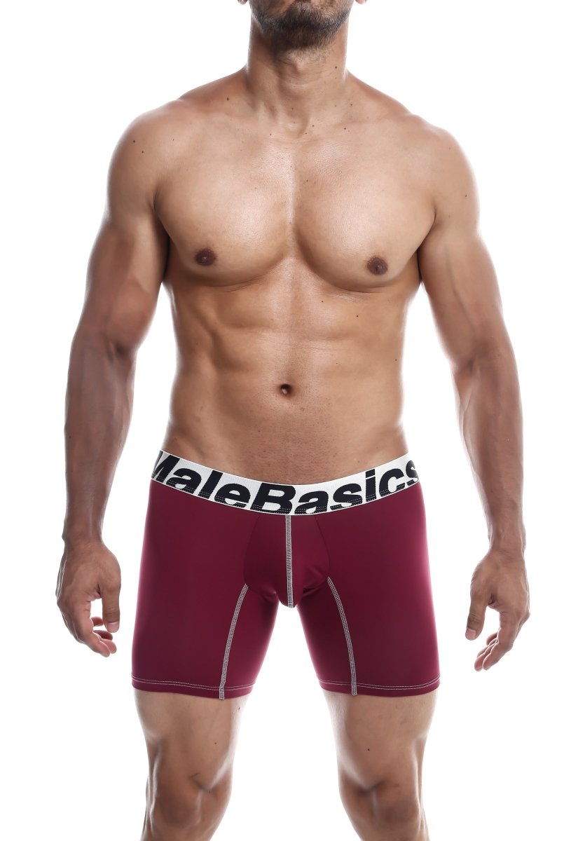 Men's performance microfiber boxer briefs in Gray - view 34
