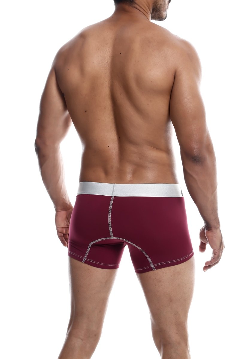 Men's performance microfiber boxer trunk in Burgundy - view 13