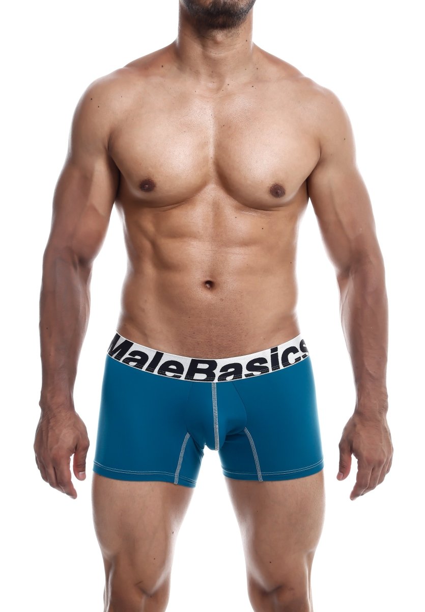 Men's performance microfiber boxer trunk in Emerald - view 14