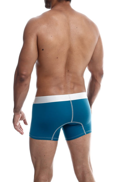Men's performance microfiber boxer trunk in Emerald - view 15