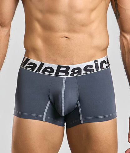 Men's performance microfiber boxer trunk in Gray - view 5