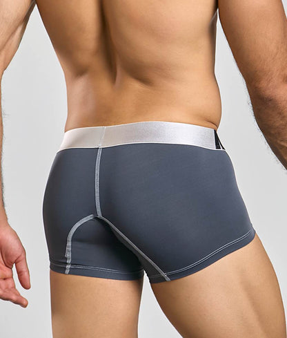 Men's performance microfiber boxer trunk in Gray - view 6